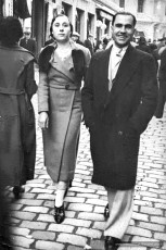 Manela Millàs i Benjamí Jové de viatge de nuvis a Barcelona a primers d’octubre de 1937. (Arxiu familiar).