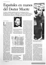 Pàgina del diari “El País” de 20 de setembre de 2009, en la qual surt el nom de Benjamí Jové com a possible víctima del metge nazi Aribert Heim. (Arxiu familiar).