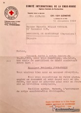 Certificat de defunció que va emetre el 8 d’abril de 1958 el Comitè internacional de la Creu Roja. (Arxiu familiar).