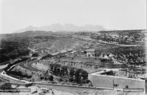La capella de la Mare de Déu de la Guia, en el seu nou emplaçament.
Procedència: Arxiu Comarcal del Bages.