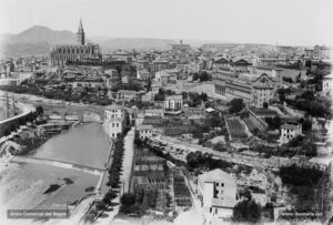 Vista general de la ciutat, presa entrats els anys vint del segle XX.
Procedència: Arxiu Jaume Pons i Agulló