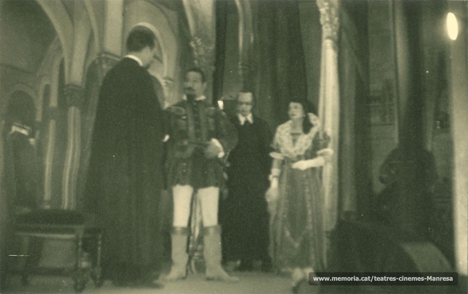 "El Divino impaciente" amb (?), Martí Camprubí, (?) i Rosa Vila.