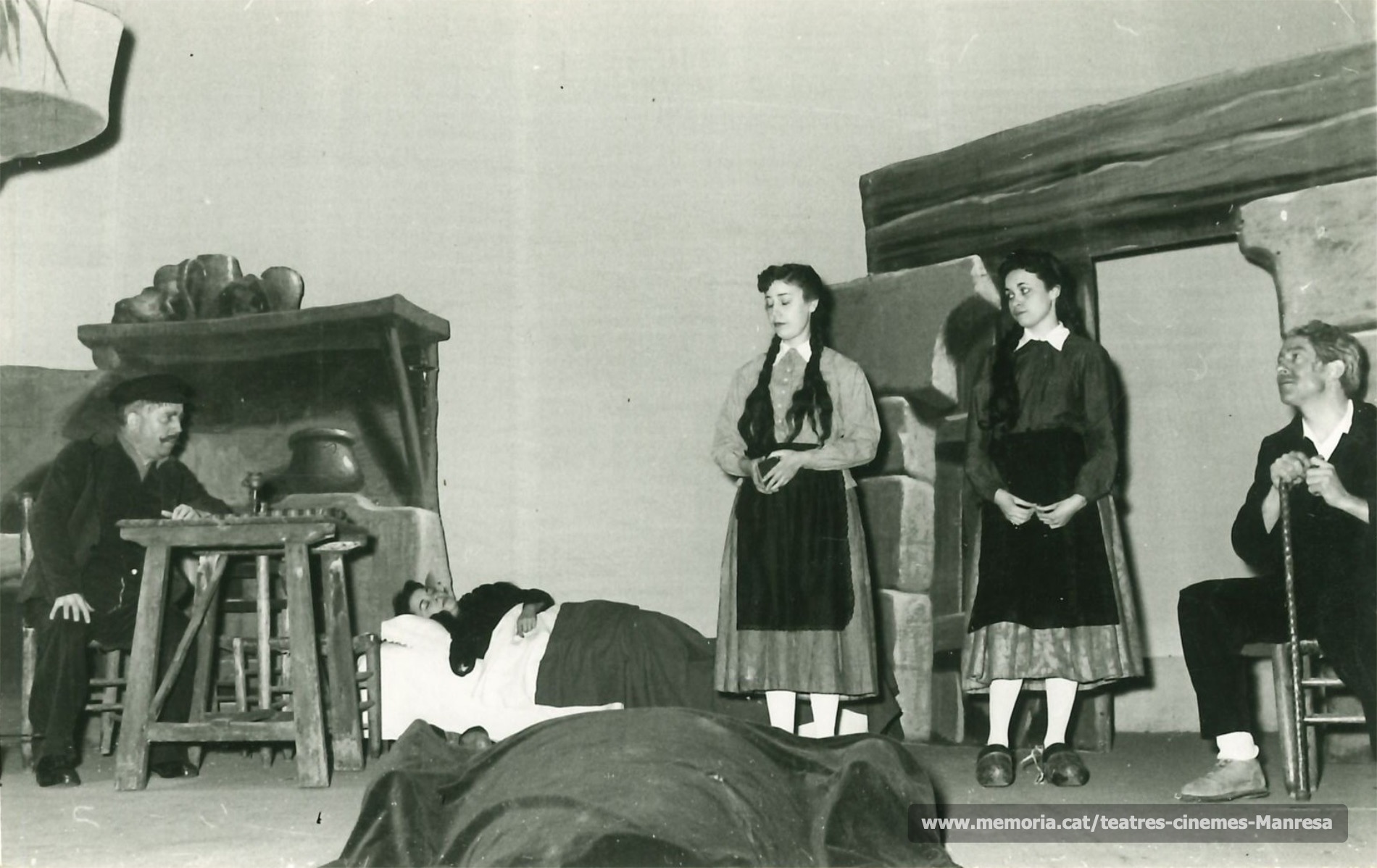 "La oracion de Bernadette" amb Joan Torras, Rosa Vila, Etelvina Piera, Mª Dolors Camprubi i Joan Torrens. (1958)