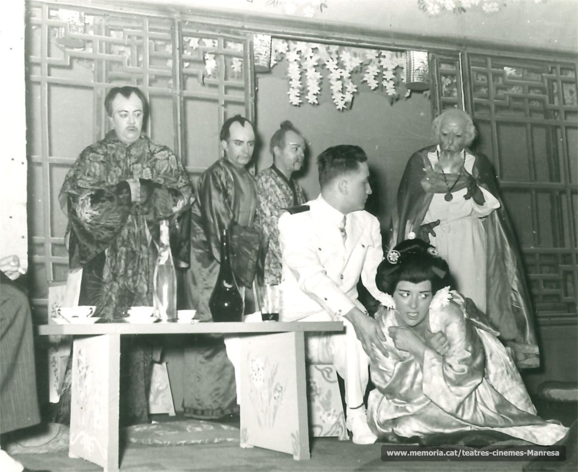 "Madame Butterfly" amb Joan Vila (?), (?), (?), Salvador Soler, Rosa Vila i Josep Torreguitart. (1959)