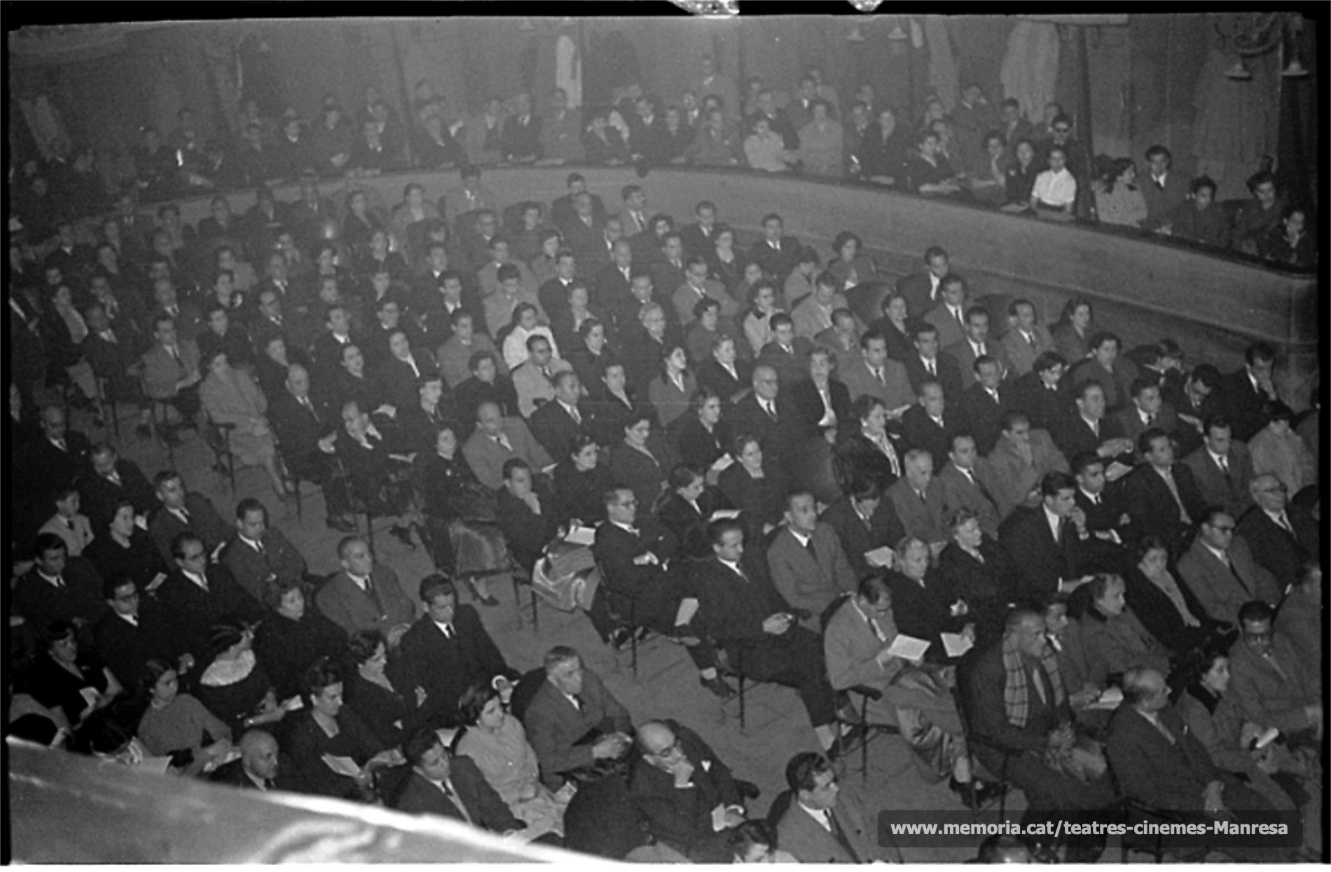 Concert de l’Orfeó Manresà i l’Orfeó Gracienc en motiu de les noces d'or de l’Orfeó. (1951)