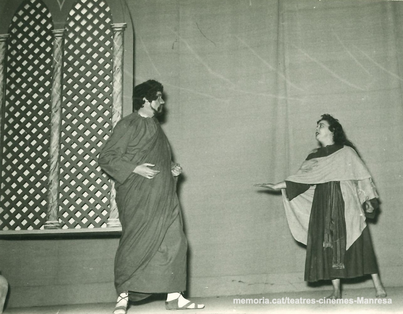 "Una hisória de Cristo" amb Martí Camprubí (Judes) i Rosa Vila (Magdalena). (1956)