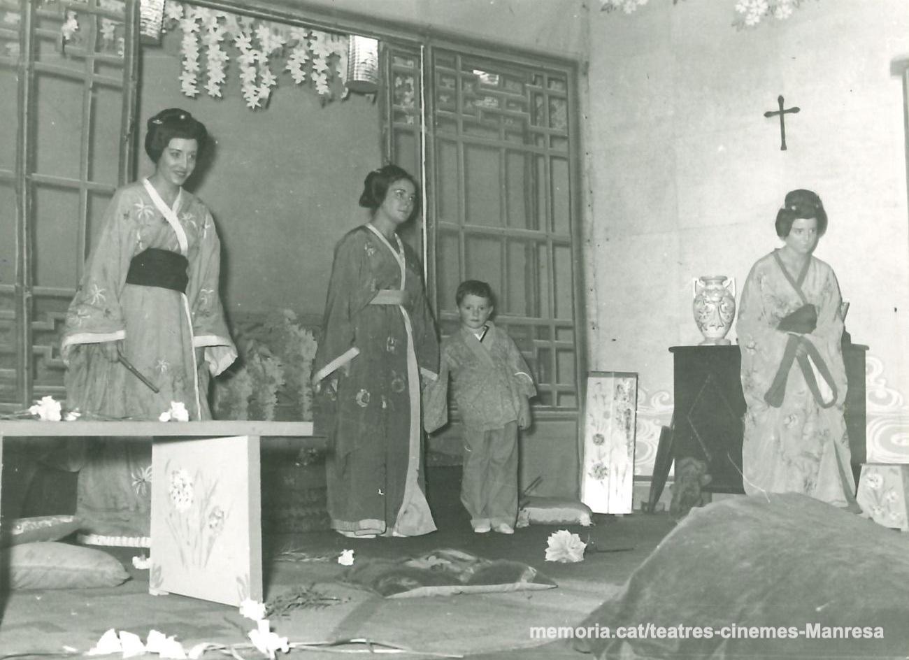 "Madame Butterfly" amb Rosa Golet, Rosa Vila, Francàs (nen), (?).