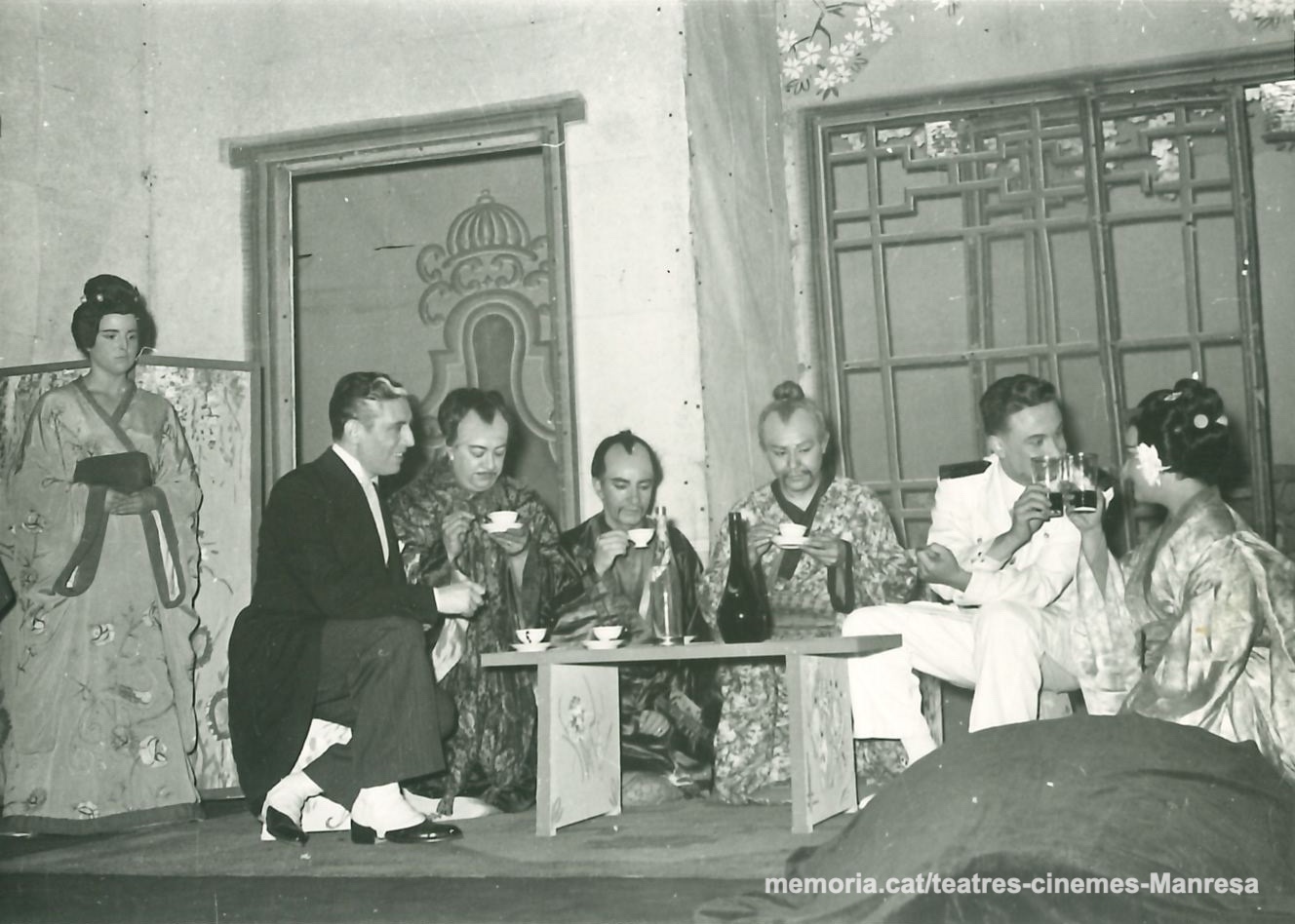 "Madame Butterfly" amb Enric Tatjé, Joan Vila, (?), (?), Salvador Soler i Rosa Vila.