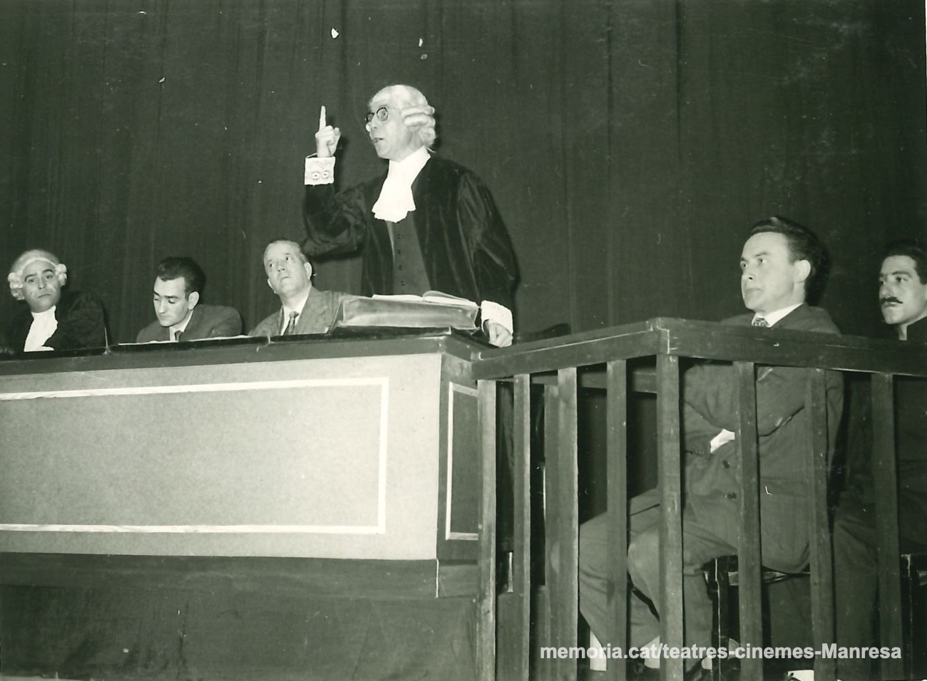 "Testigo de cargo" amb Àngel Tulleuda, (?), Joan Torras, Enric Tatjé i Salvador Soler.