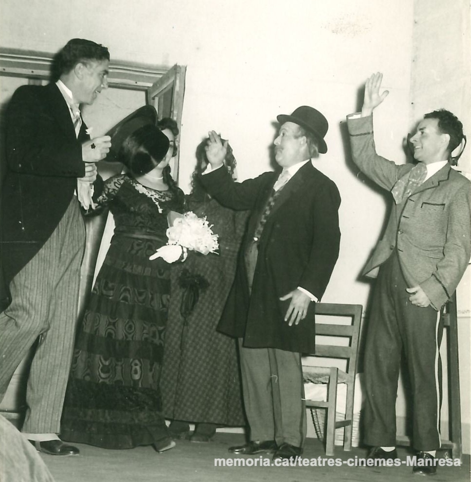 "La Planxadora de la plaza del Rey" amb Joan Torrens, la Rosa Vila, (?) i Salvador Soler.