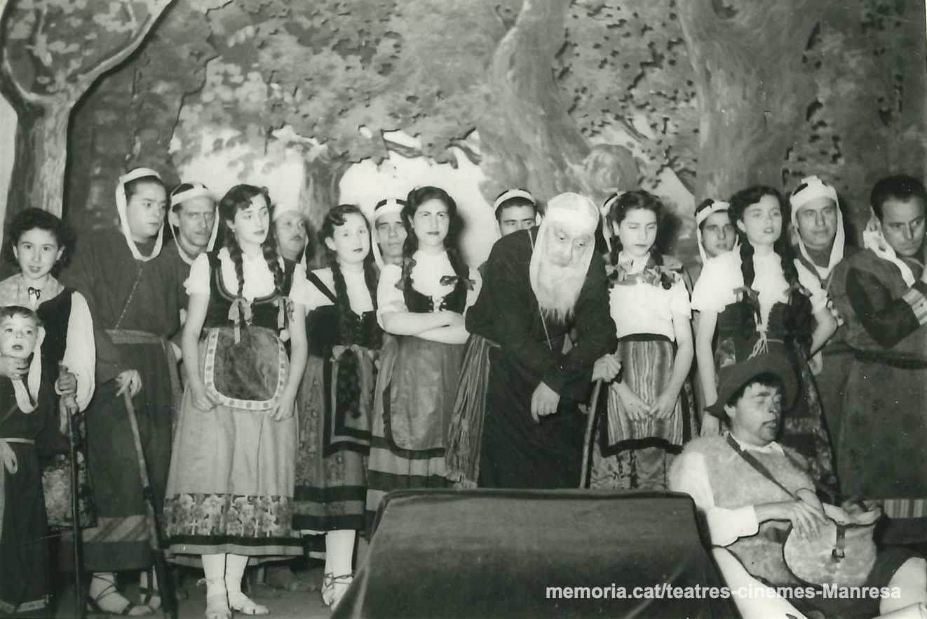 "Los Pastorcillos en Belén" amb Mª Jesús Orriols, Angel Tulleuda, Joan Masacts i Martí Camprubi (de Lluquet)