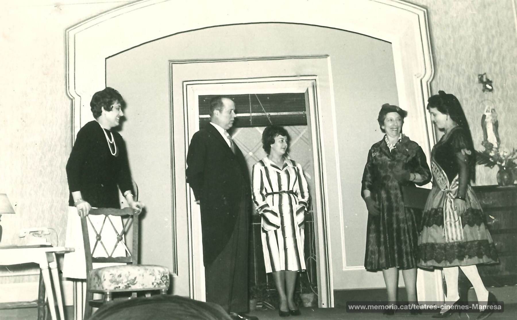 "Princesa de Barcelona" amb (?), Martí Camprubí, Rosa Vila, Lola Ciuró, Lola Monrós.