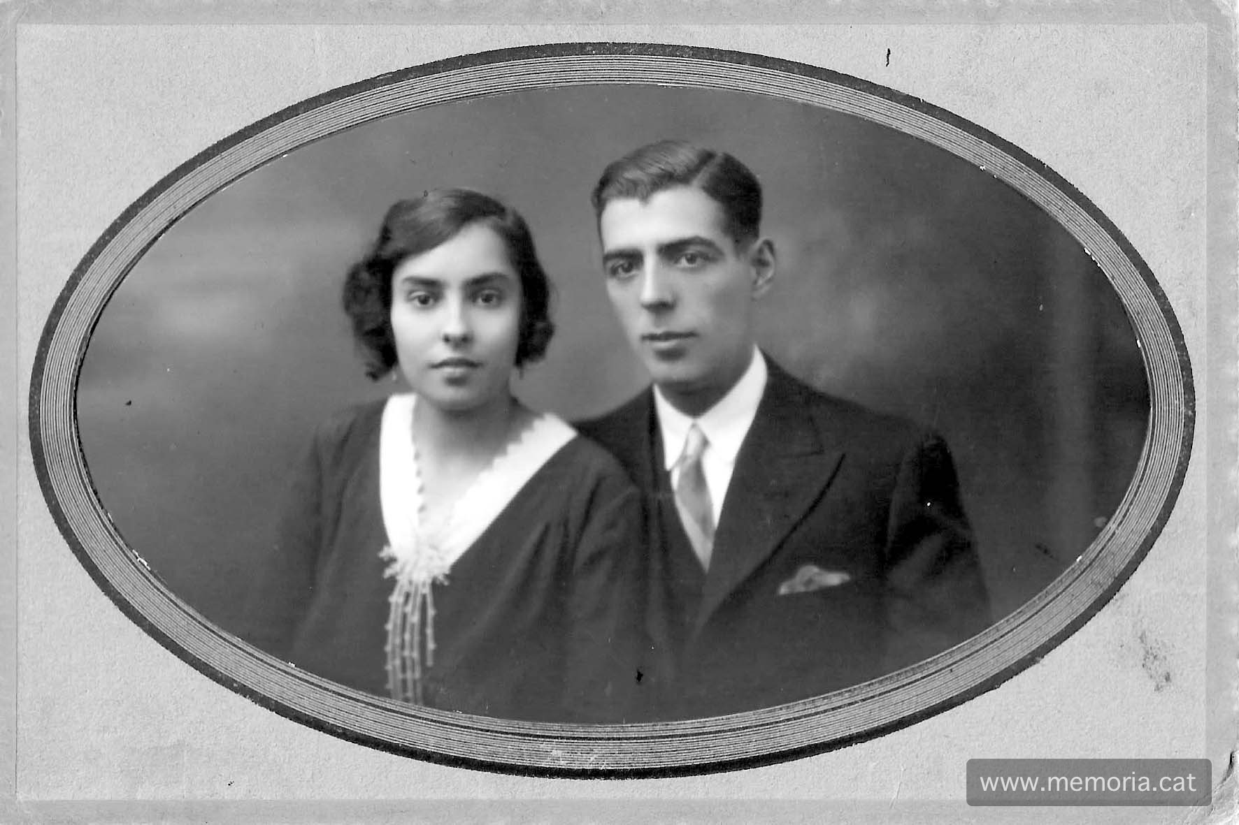 El matrimoni Viñals-Llanas. (Col·lecció familiar)